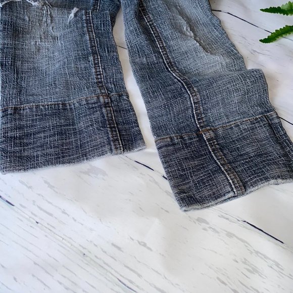 Jacob Connexion 3/4 Length Distressed Jeans sz 26 - Picture 4 of 7